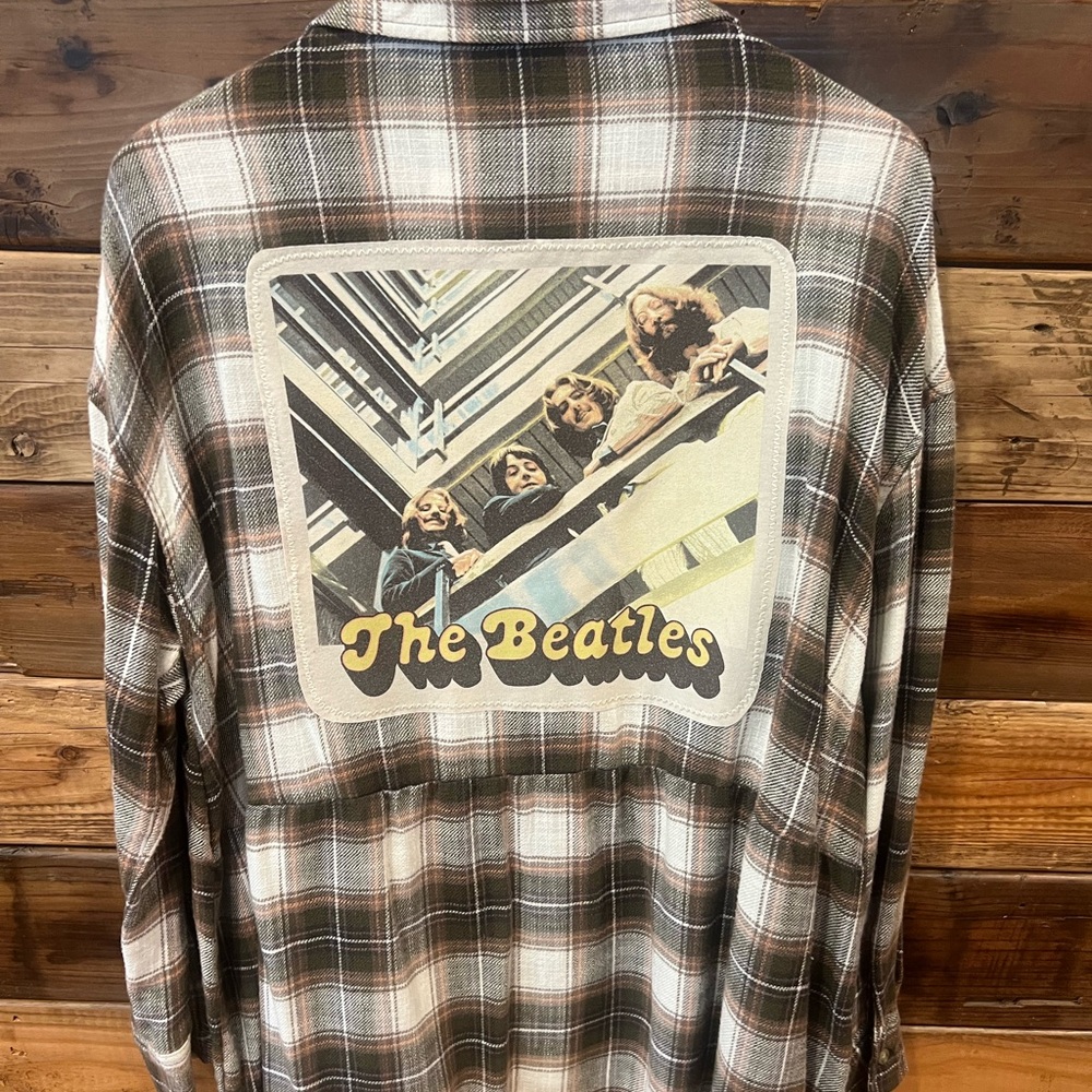 The Beatles EMI Stairwell One-of-a-Kind American Eagle Custom MadAndie Flannel